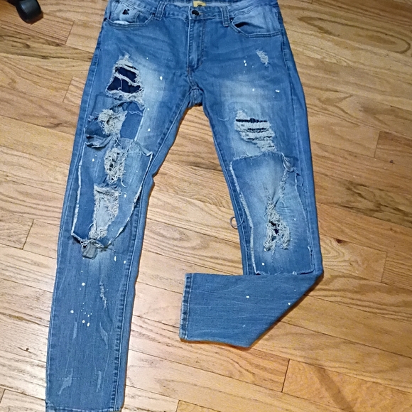 Men's Relaxed Blue Jeans - Picture 1 of 2